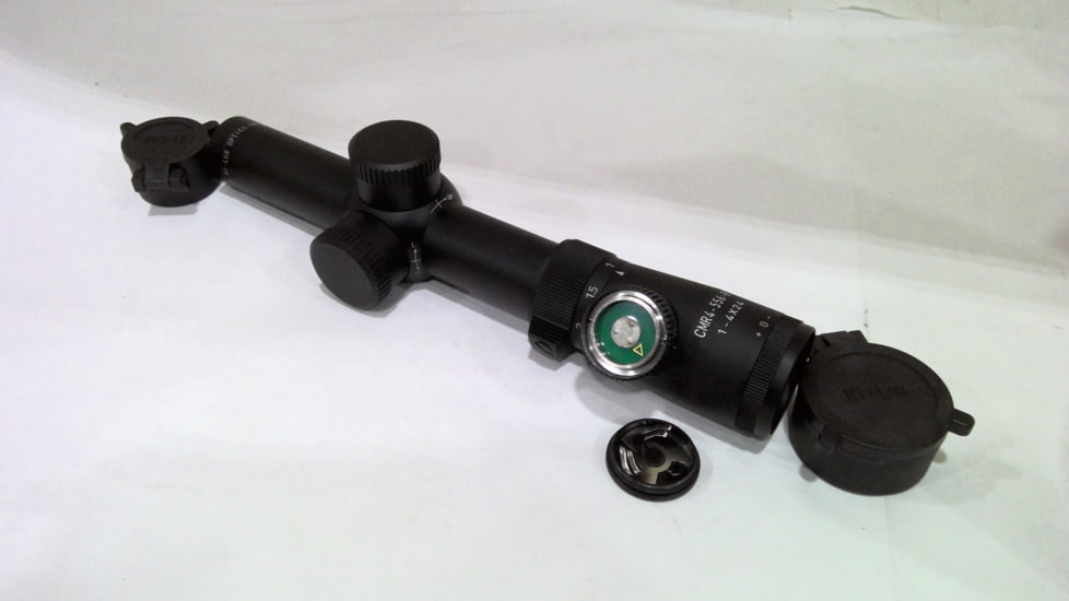 EDEMO Hi-Lux Optics CMR4-556 1-4X24 Tactical Rifle Scope w/Red Illuminated 556 NATO BDC Reticle, Matte Black, CMR4-556-R, EDEMO1