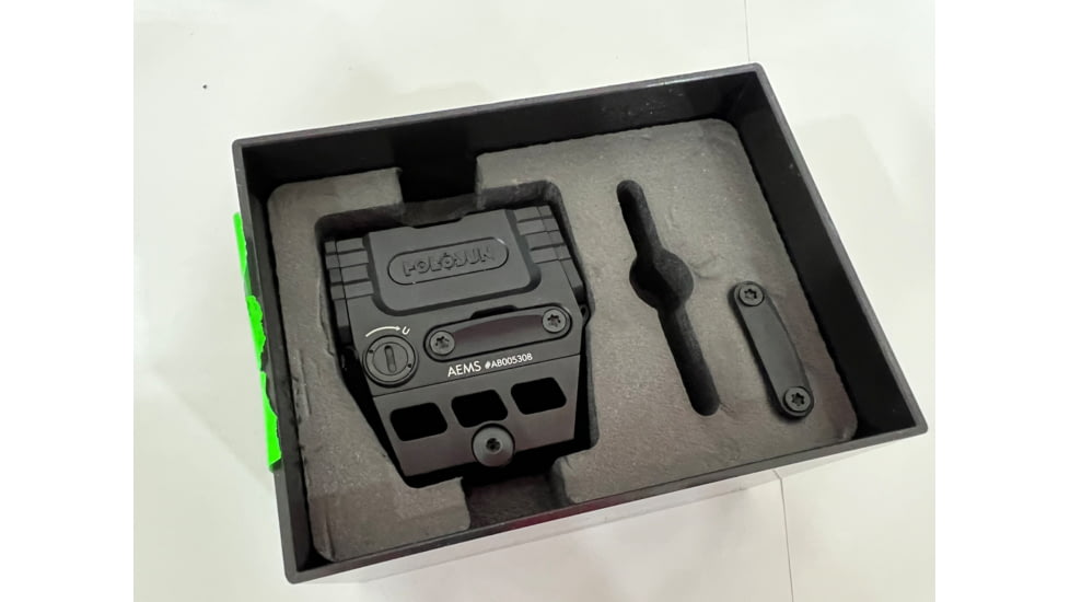 EDEMO Holosun Advanced Enclosed Micro Red Dot Sight, 2 MOA Green Dot Reticle, Black Anodized, AEMS-221301, EDEMO1