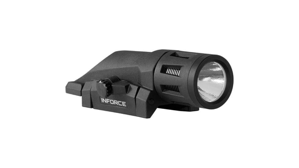 EDEMO, INFORCE Multifunction Weapon Mounted White/IR Light, CR123A, 400 Lumens, Black, IF71004