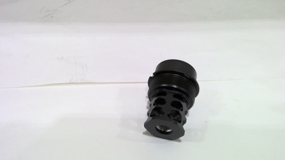 EDEMO JMac Customs 2C 24-1.5 2-Port Muzzle Brake with Suppressor Mount, Facemount X37 Bravo, RRD-2C-24F-X37, EDEMO1