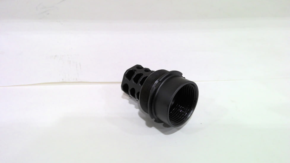 EDEMO JMac Customs 2C 24-1.5 2-Port Muzzle Brake with Suppressor Mount, Facemount X37 Bravo, RRD-2C-24F-X37, EDEMO1