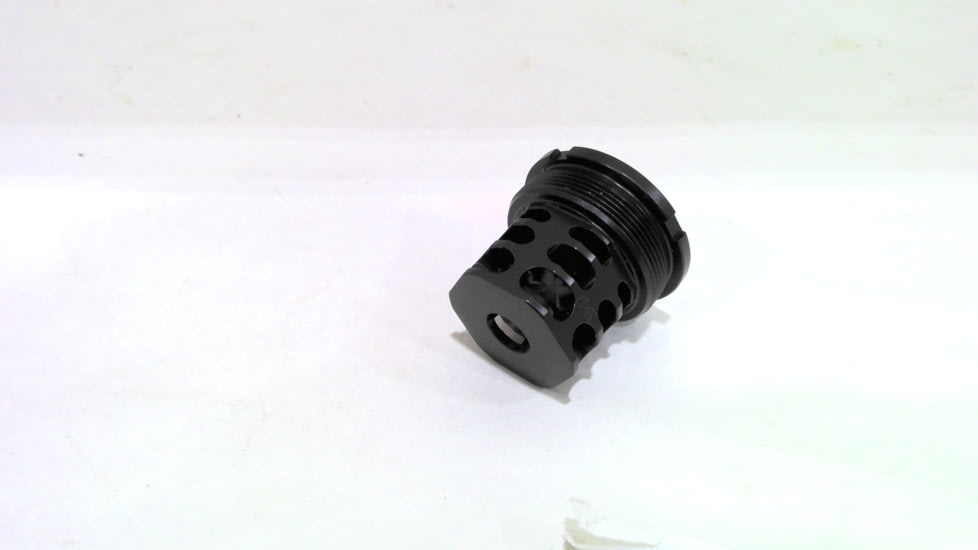 EDEMO JMac Customs 360 5/8-24 X37 Muzzle Brake with Bravo Suppressor Mount, Black Nitride, RRD-360-30S-X37, EDEMO1