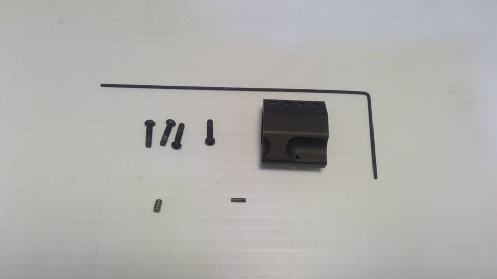 EDEMO JP Enterprises .750 Adjustable Gas Block, Stainless Steel, Black, Black JPGS-5B, EDEMO3