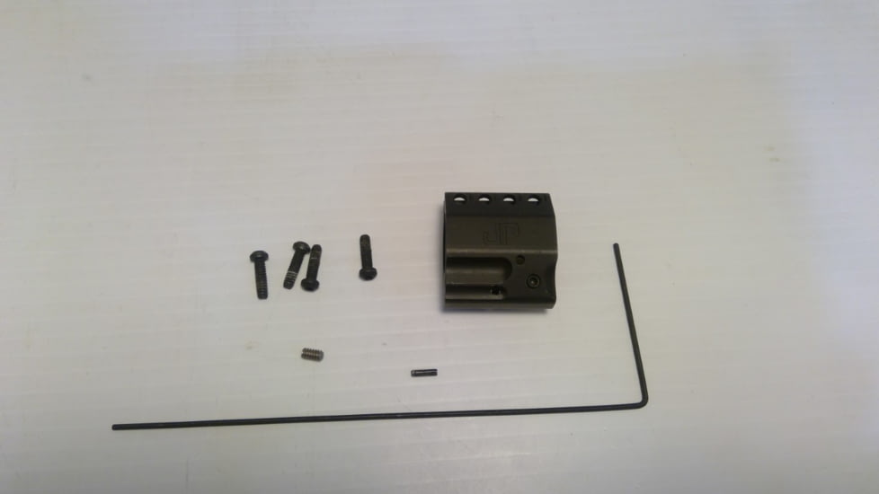 EDEMO JP Enterprises .750 Adjustable Gas Block, Stainless Steel, Black, Black JPGS-5B, EDEMO3