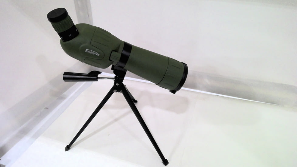 EDEMO Konus Konuspot 60C 20-60x60mm Spotting Scope with Tripod, Rubber, Green, 7125, EDEMO1