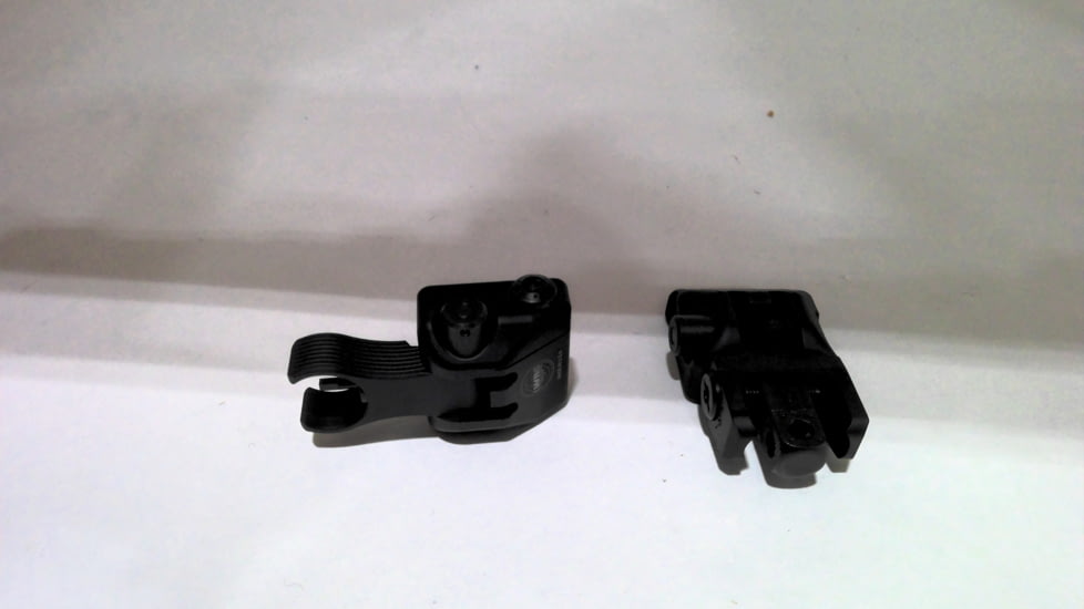 EDEMO Lwrc Sight Set Folding Skirmish Buis Black Picatinny, EDEMO1