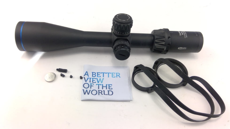 USED Meopta Optika6 Rifle Scope, 4.5-27x50mm, 30mm Tube, Second Focal Plane, RD 4K Reticle, Matte Black Anodized, 653667, EDEMO1, Condition Parts Only/Salvage, Wrong Product