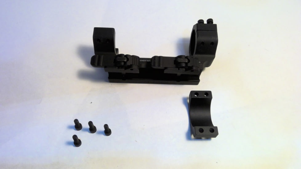 EDEMO Midwest Industries 30mm Heavy Duty QD Scope Mount Zero Offset, Black, MI-QD30HDSM, EDEMO5