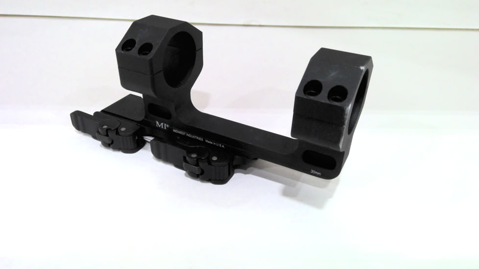 EDEMO Midwest Industries 30mm High QD Scope Mount w/1.5in Offset, Black, MI-QD30SMH, EDEMO1