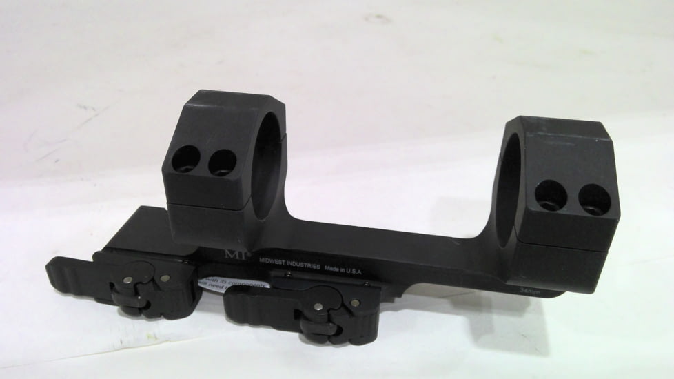EDEMO Midwest Industries 34mm QD Scope Mount w/1.5in Offset, Black, MI-QD34SM, EDEMO1
