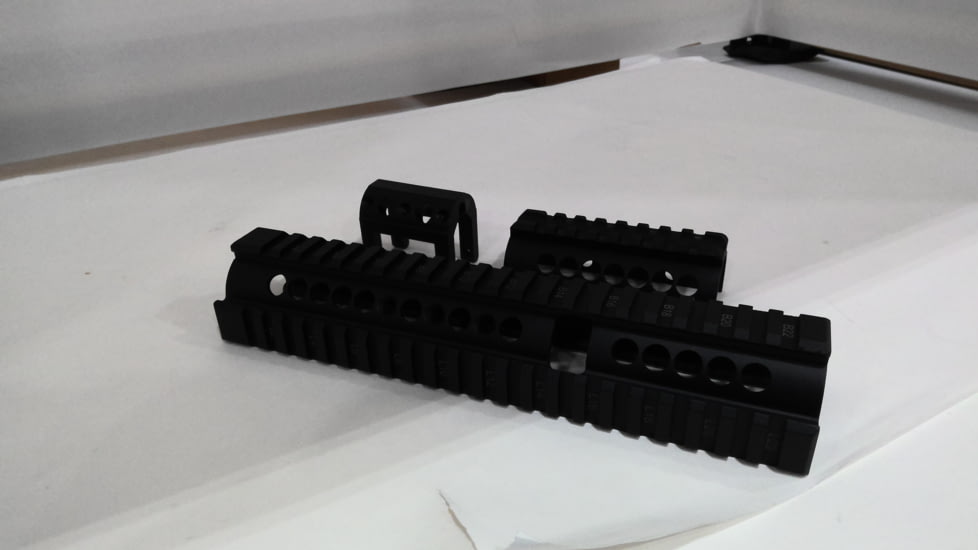 EDEMO Midwest Industries Extended Universal AK47/74 Handguard With Standard Topcover, Black, MI-AK-X, EDEMO2