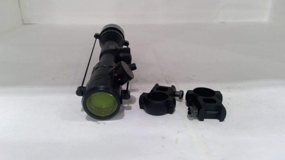 EDEMO Monstrum 2-7x32 AO Rifle Scope with Illuminated Range Finder Reticle and Parallax Adjustment, Black, S2732-R-RGAO, EDEMO1