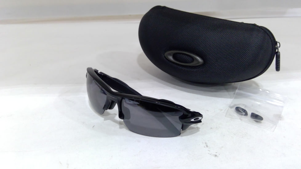 EDEMO Oakley A Flak 2.0 OO9271 Sunglasses 927126-61 - Polished Black Frame, Prizm Black Polarized Lenses, EDEMO1