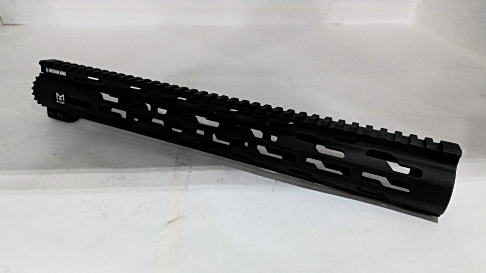 EDEMO Obsidian Arms S-Pattern Handguard, M-LOK, 15in, Black Hardcoat, HG-15-MLSP-BLK, EDEMO1