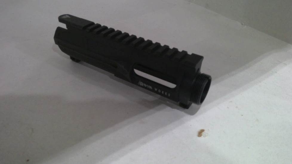 EDEMO ODIN Works Billet Upper Receiver, AR-15, 9mm, Low Profile, Matte, Black, UPPER-BILLET-9MM, EDEMO1