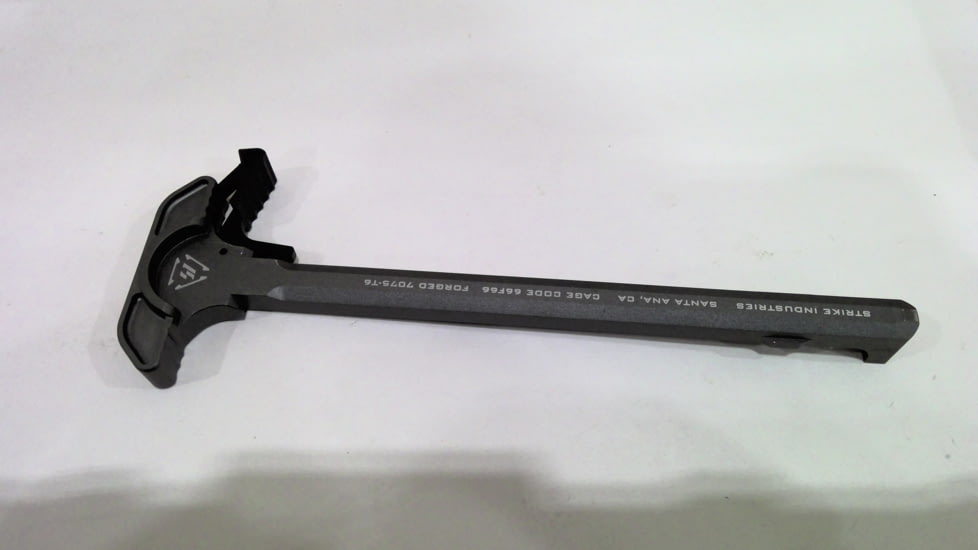 EDEMO OP Exclusive - Strike Industries Charging Handle with Extended Latch for .223/5.56, Grey, One Size, ARCH-EL-GY, EDEMO1