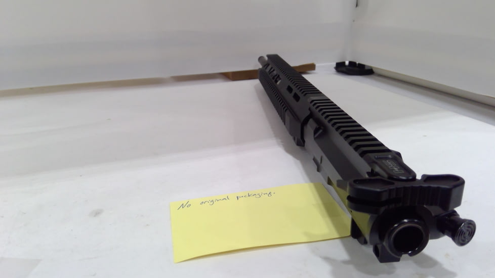 EDEMO OpticsPlanet Exclusive Spearhead Complete Upper Receiver, Model S, .410 Bore, AR-15, 19 inch Barrel, Quad Rail Handguard, Anodized Finish, Black, 1001, EDEMO1