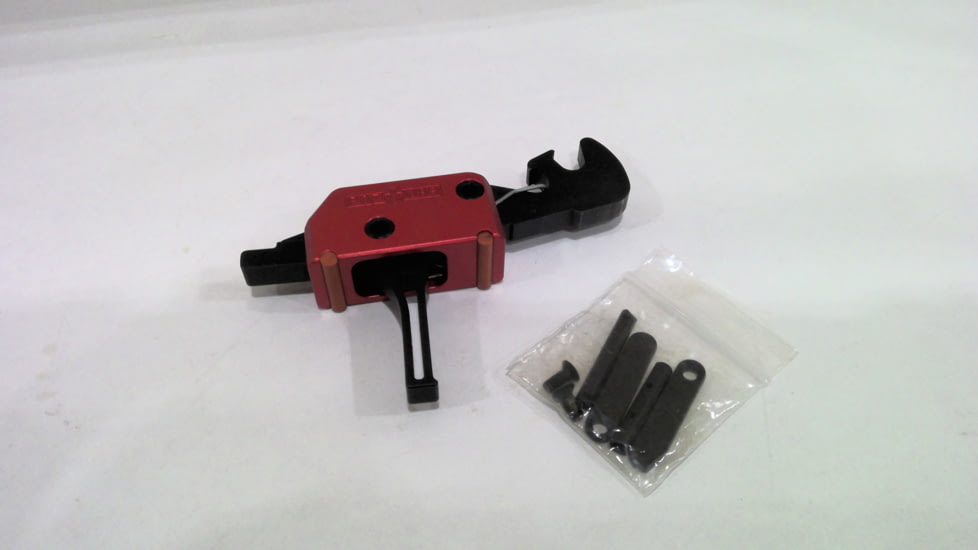 EDEMO POF USA EPP Two - Stage Trigger with KNS Anti-Walk Pins, 4 lb Pull Weight, Red/Black, 1510, EDEMO1