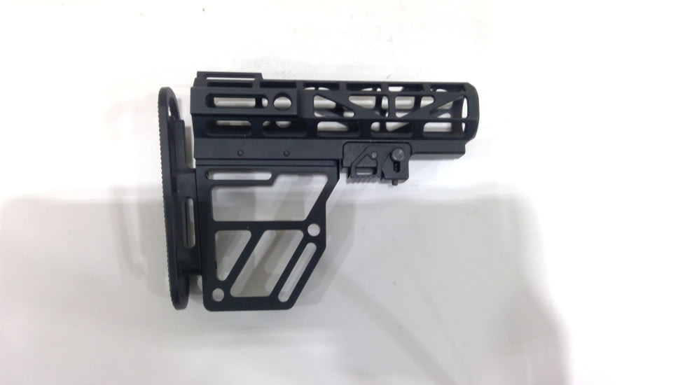 EDEMO Presma Skeletonized Aluminum 6 Position Stock, Black, AAST22, EDEMO1