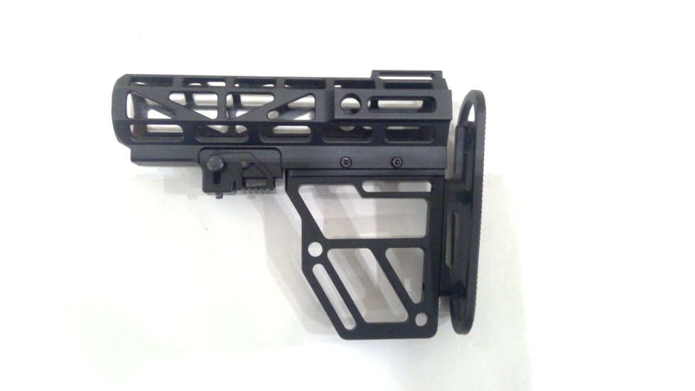 EDEMO Presma Skeletonized Aluminum 6 Position Stock, Black, AAST22, EDEMO1