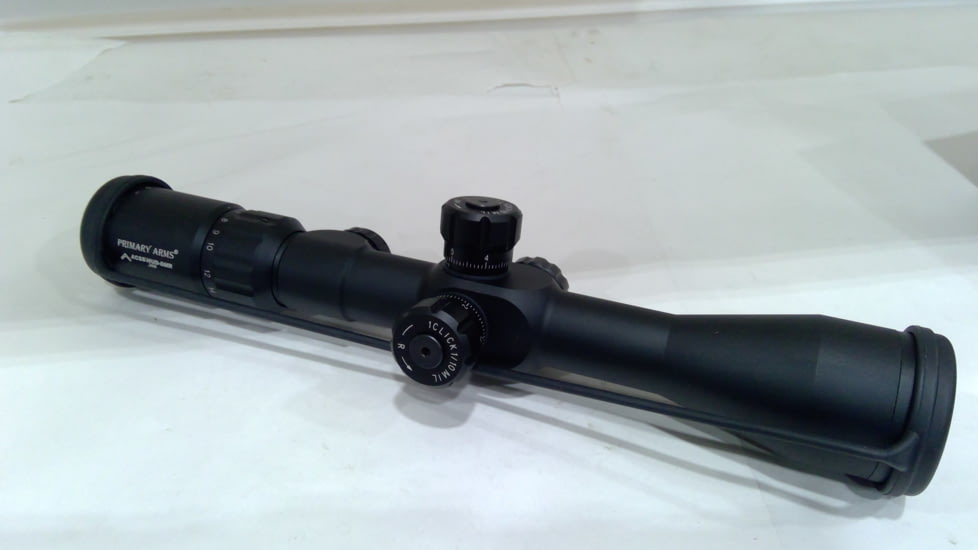EDEMO Primary Arms OPMOD Exclusive .308/.223 Rifle Scope, 4-14x44mm, 30mm Tube, First Focal Plane, ACSS HUD DMR Reticle, Black, PA4-14XFFP308-OPMOD, EDEMO1