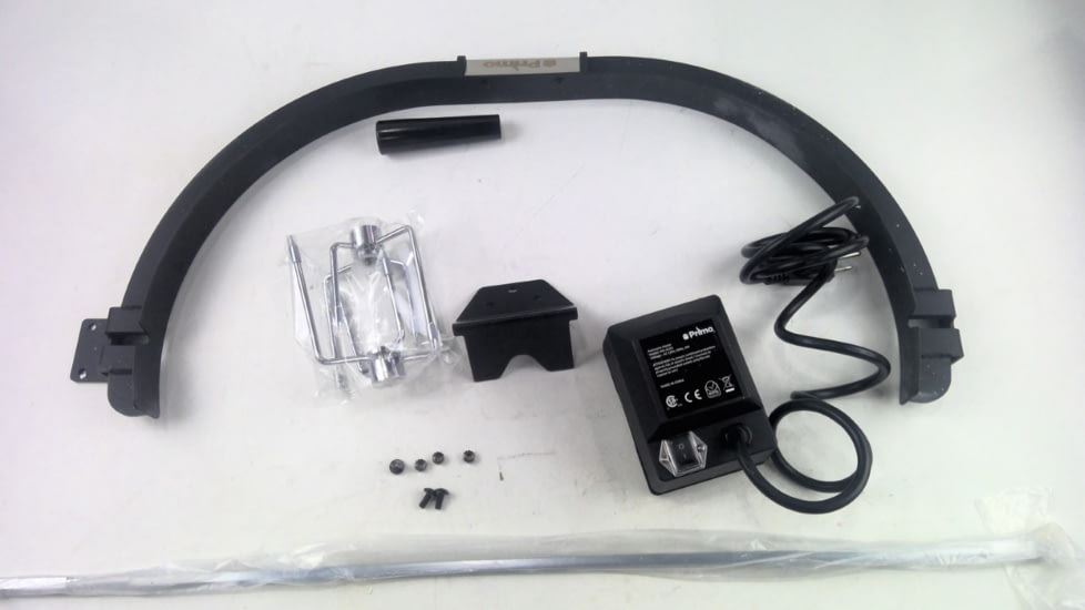 EDEMO Primo Ceramic Grills Grill Rotisserie Kit, Oval Large, PGLGR, EDEMO1