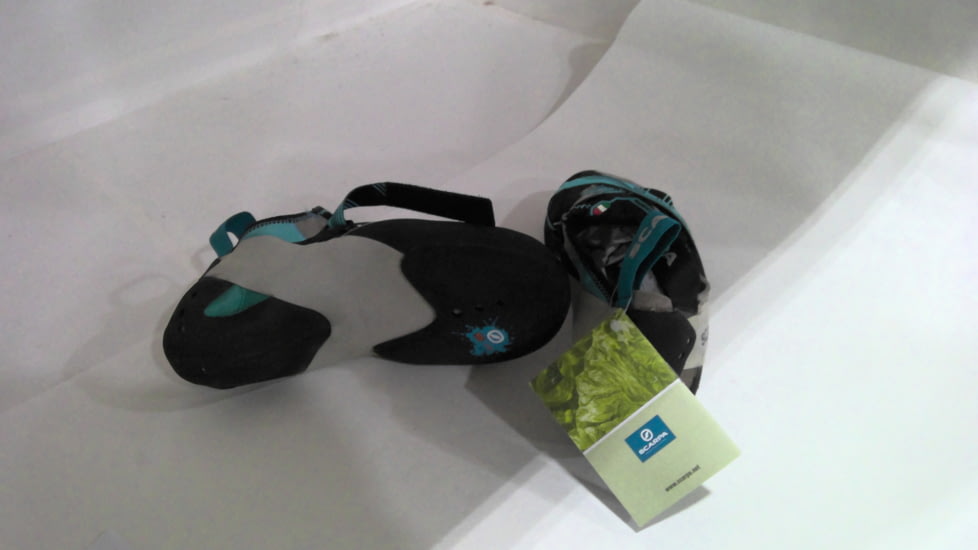 EDEMO Scarpa Veloce Climbing Shoes - Women's, Light Grey/Maldive, 38.5, 70065/002-LtgryMal-38.5, EDEMO1