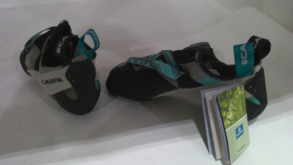 EDEMO Scarpa Veloce Climbing Shoes - Women's, Light Grey/Maldive, 40 Euro, 70065/002-LtgryMal-40, EDEMO1