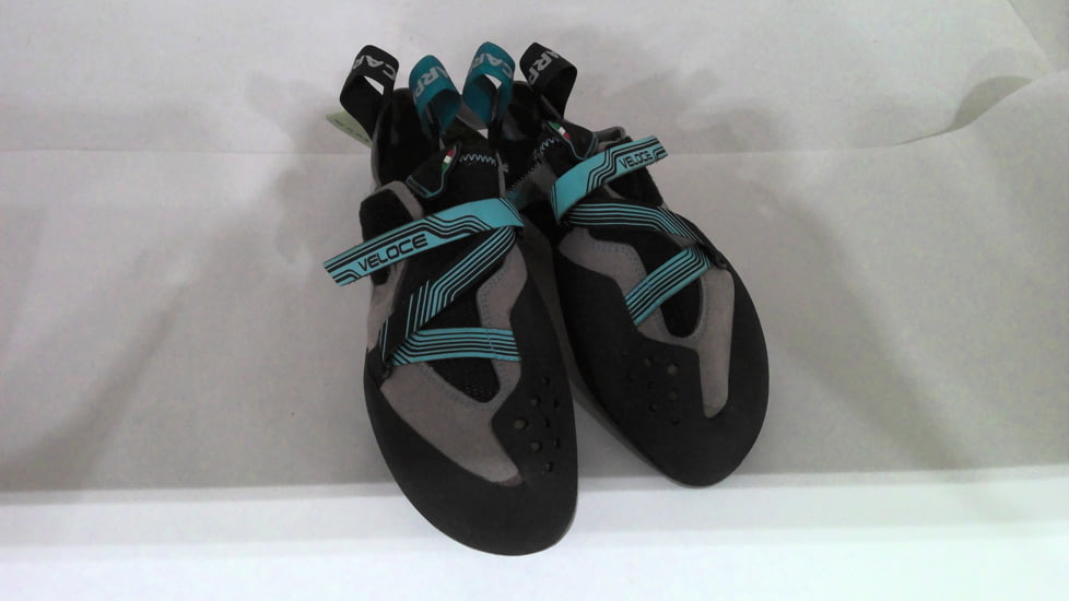 EDEMO Scarpa Veloce Climbing Shoes - Women's, Light Grey/Maldive, 40 Euro, 70065/002-LtgryMal-40, EDEMO1