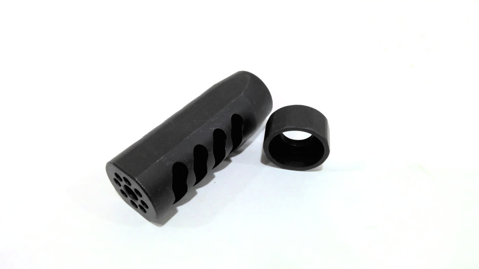 USED Seekins Precision AR Advanced Tactical Compensator Muzzle Brake, Melonited Black, 1/2x28 Threads, 0011510035 - F, EDEMO1, Condition Fair, Used