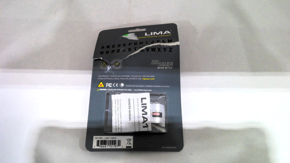 EDEMO SIG SAUER Lima1 Laser Sight, Green, Handgun Rail Mount SOL11002, EDEMO1