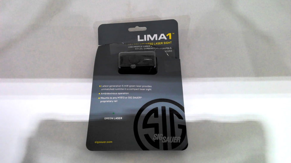 EDEMO SIG SAUER Lima1 Laser Sight, Green, Handgun Rail Mount SOL11002, EDEMO1