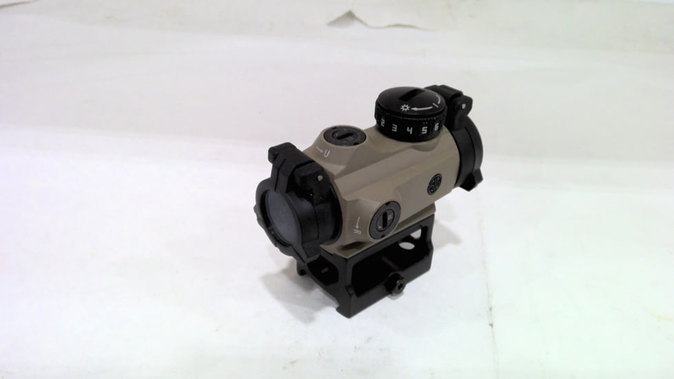 EDEMO SIG SAUER OPMOD Exclusive Romeo-MSR 1x20 Red Dot Sight, 2 MOA Green Dot, FDE, SOR72022, EDEMO1
