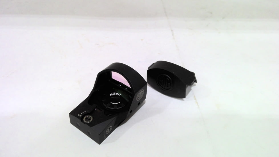 EDEMO SIG SAUER Romeo 1 Reflex Sight, 1x30mm, 6 MOA Red Dot, 1.0 MOA Adjustable, Black, Medium, SOR11600, EDEMO4