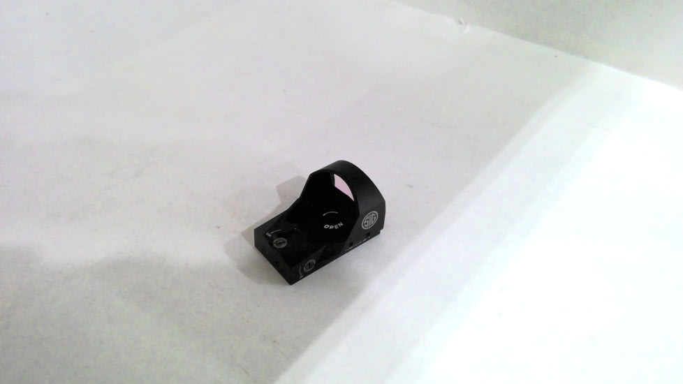 EDEMO SIG SAUER Romeo 1 Reflex Sight, 1x30mm, 6 MOA Red Dot, 1.0 MOA Adjustable, Black, Medium, SOR11600, EDEMO9