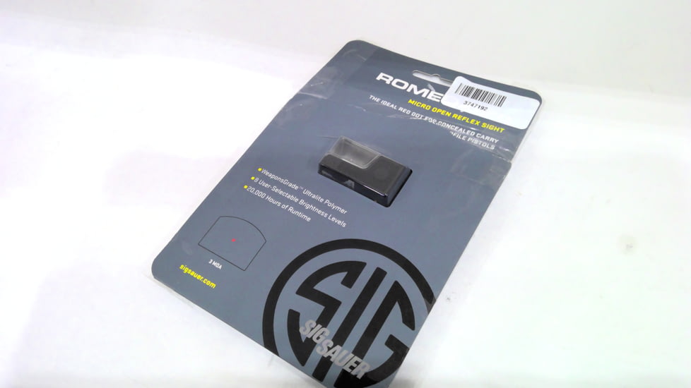 EDEMO SIG SAUER Romeo Zero 1x Red Dot Sight, 3 MOA for P365/P365XL, Black, Small, SOR01300, EDEMO11