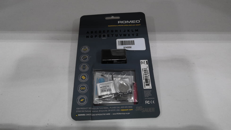 EDEMO SIG SAUER Romeo Zero 1x Red Dot Sight, 3 MOA for P365/P365XL, Black, Small, SOR01300, EDEMO8