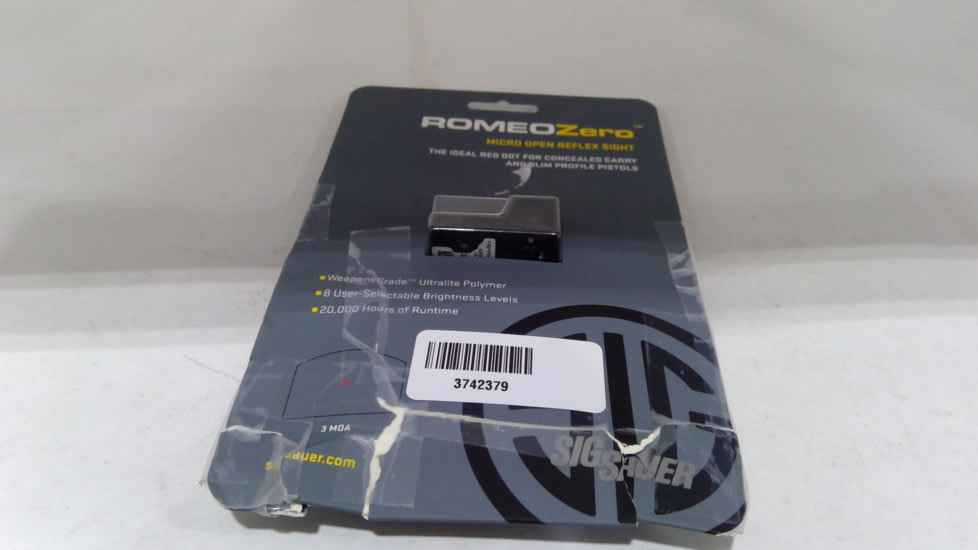 EDEMO SIG SAUER Romeo Zero 1x Red Dot Sight, 3 MOA for P365/P365XL, Black, Small, SOR01300, EDEMO9