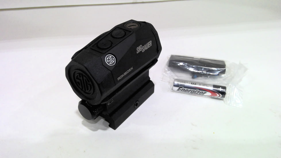 EDEMO SIG SAUER ROMEO5 1x20mm Red Dot Sight, 2 MOA Red Dot Reticle, 1 x AAA Battery, Matte, Black, SOR52101, EDEMO3