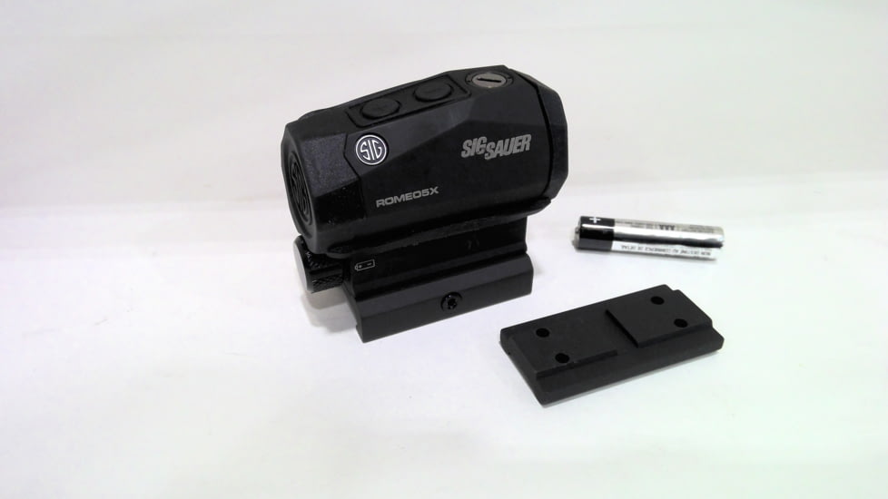 EDEMO SIG SAUER ROMEO5 1x20mm Red Dot Sight, 2 MOA Red Dot Reticle, 1 x AAA Battery, Matte, Black, SOR52101, EDEMO4