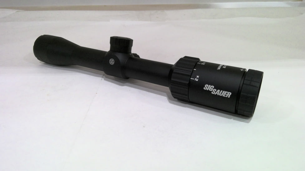 EDEMO SIG SAUER Whiskey3 2-7x32mm Rifle Scope 1 inch Tube, Second Focal Plane, Black, Quadplex Reticle, MOA, SOW32201, EDEMO1