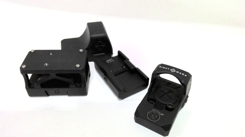 EDEMO SightMark 1x Mini Shot A-Spec Reflex Sight, Red Reticle, 2 MOA, 1 MOA, 25 yd, Black, SM26045, EDEMO2