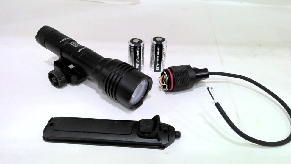 USED Streamlight ProTac Rail Mount LED Long Gun Light, CR123A, 60 Lumens, Black, 88059, EDEMO1, Condition Parts Only/Salvage, Defective