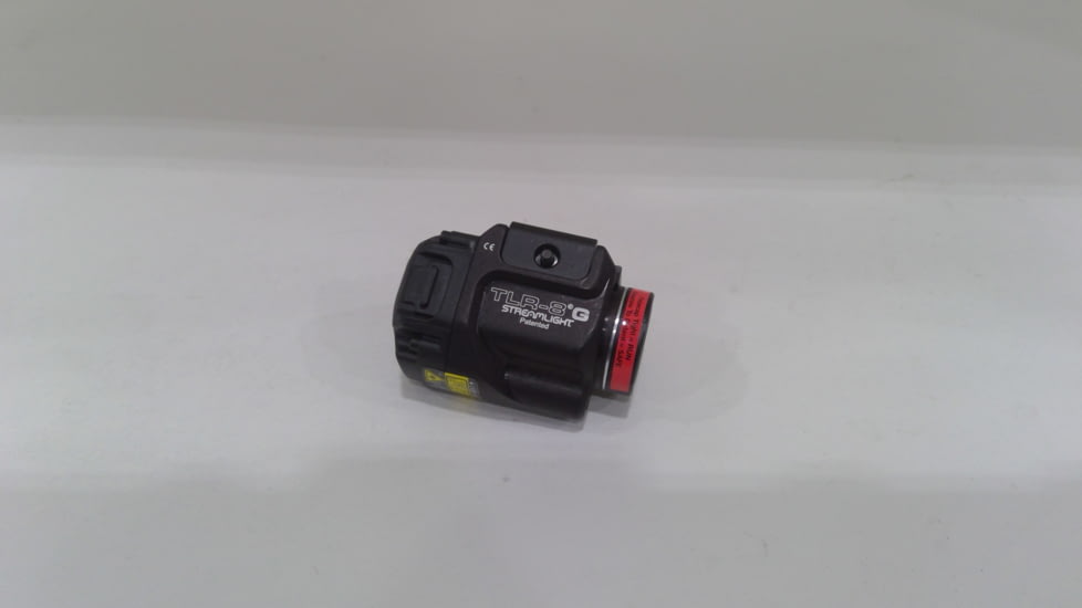 EDEMO Streamlight TLR-8 Rail Mounted Tactical C4 LED Weapon Light w/Laser Sight, CR123A, Green, 500 Lumens, Black, 69430, EDEMO5