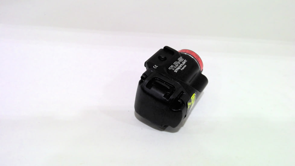 EDEMO Streamlight TLR-8 Rail Mounted Tactical C4 LED Weapon Light w/Laser Sight, CR123A, Red, 500 Lumens, Black, 69410, EDEMO1