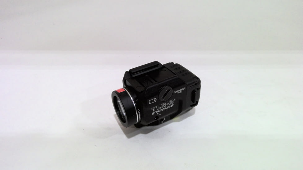 EDEMO Streamlight TLR-8 Rail Mounted Tactical C4 LED Weapon Light w/Laser Sight, CR123A, Red, 500 Lumens, Black, 69410, EDEMO1