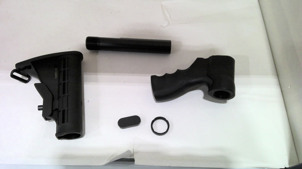 EDEMO Tacfire Remington 870 Stock Kit/M4 Style Stock, Black, MSG014, EDEMO1