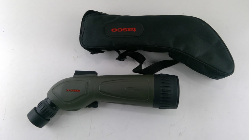 EDEMO Tasco 20-60x60mm Gray FC Spotting Scope, Angled, Tripod, Gray, Soft Case, Box 5L, TS20606045, EDEMO1