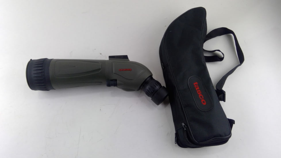 EDEMO Tasco 20-60x60mm Gray FC Spotting Scope, Angled, Tripod, Gray, Soft Case, Box 5L, TS20606045, EDEMO1
