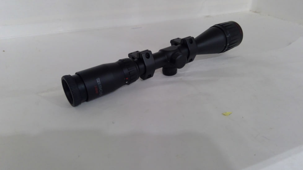 EDEMO Tasco Air Gun 3-9x40mm AO Rifle Scope, 1 inch Tube, Truplex Reticle, Matte Black, Box, TAR3940, EDEMO1